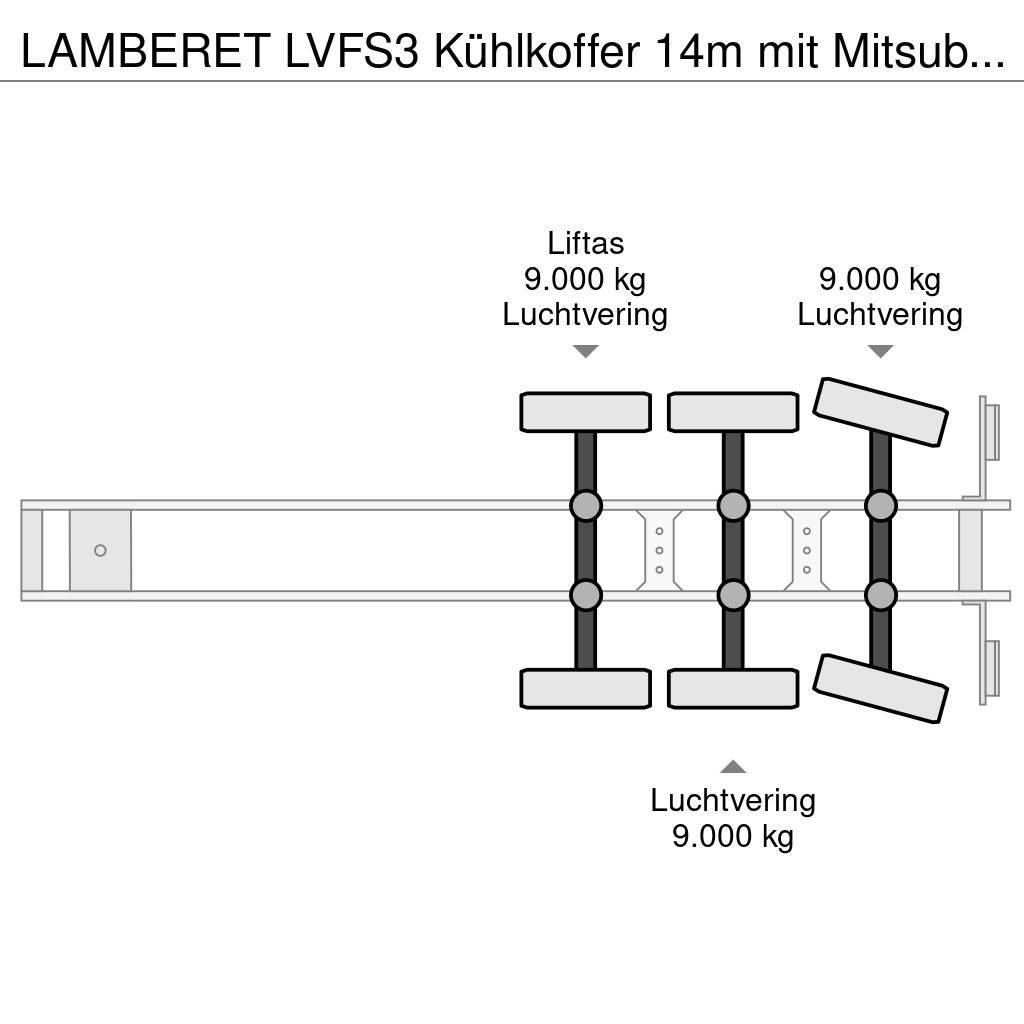 Lamberet LVFS3 Kühlkoffer 14m mit Mitsubishi -20° Temperature controlled semi-trailers
