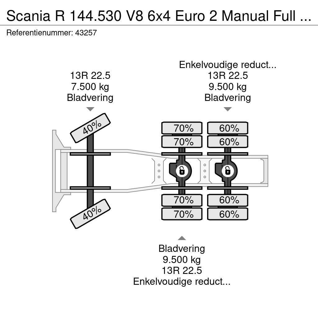 Scania R 144.530 V8 6x4 Euro 2 Manual Full steel Motrici e Trattori Stradali