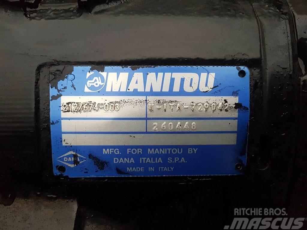 Manitou MT1840-Spicer Dana 212/674-003-Axle/Achse/As Assi
