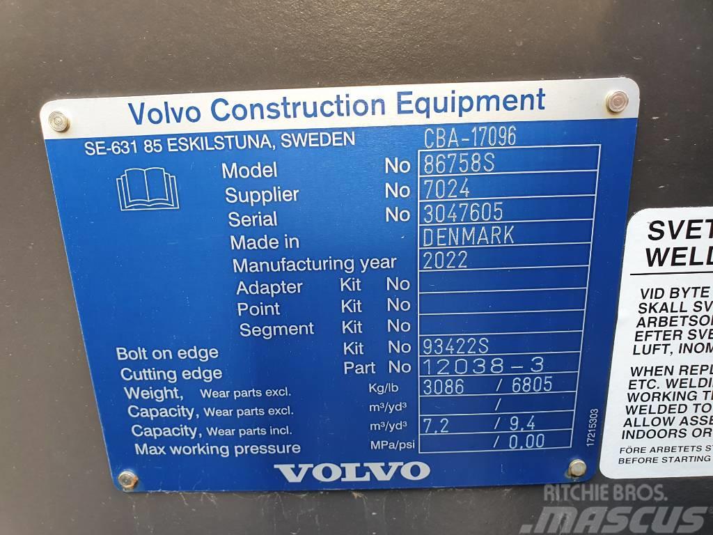 Volvo Rehandlingskopa 7,2 m3 Redskapsinfäst, CBA-17096 Benne