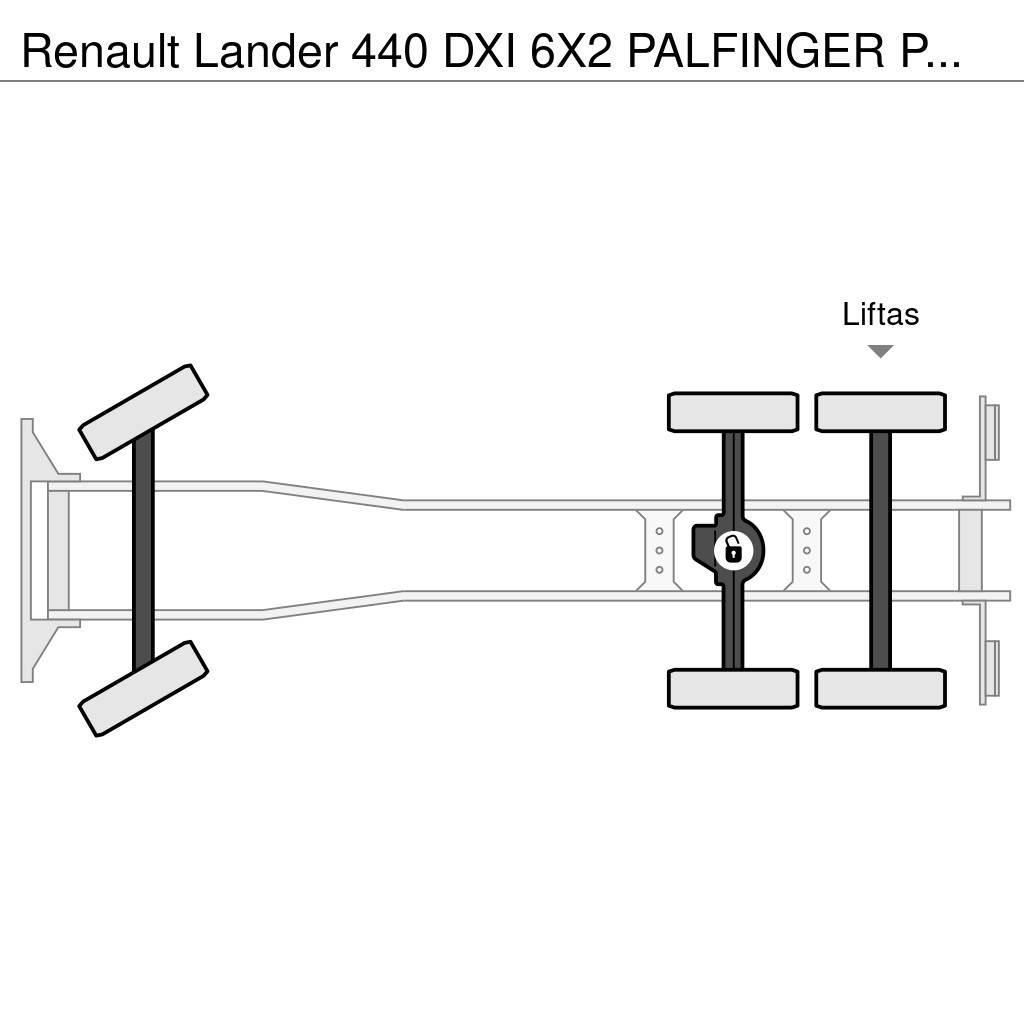 Renault Lander 440 DXI 6X2 PALFINGER PK12000 Gru per tutti i terreni