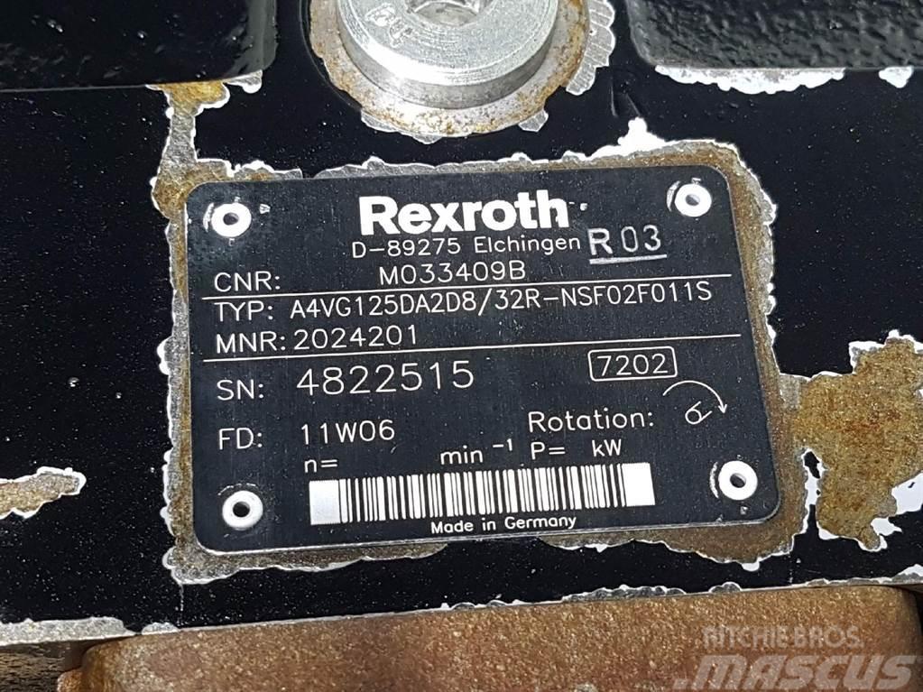 Rexroth A4VG125DA2D8/32R-M033409B / R902024201-Drive pump Componenti idrauliche