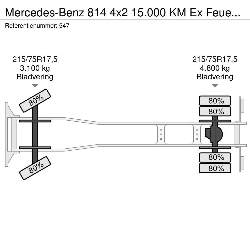 Mercedes-Benz 814 4x2 15.000 KM Ex Feuerwehr Topcondition! Autocabinati
