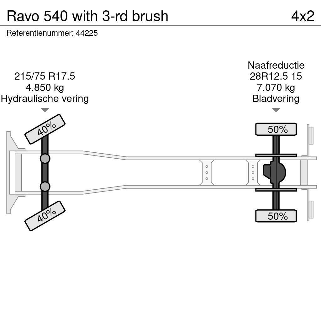 Ravo 540 with 3-rd brush Sweeper trucks