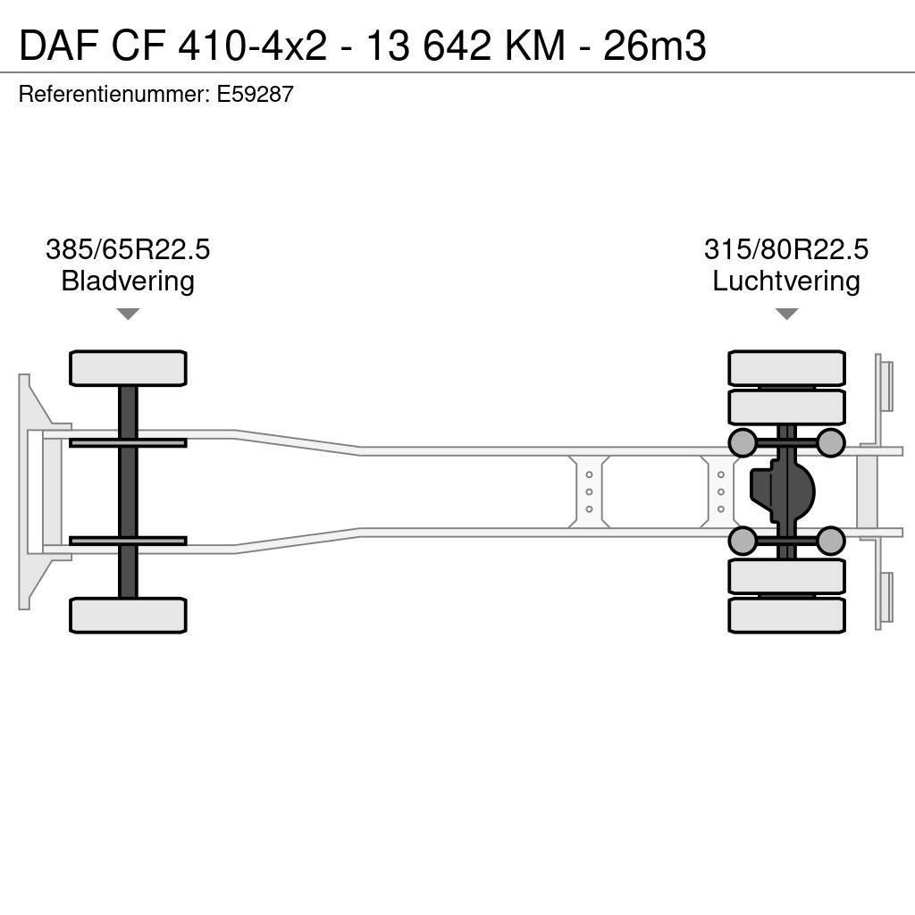 DAF CF 410-4x2 - 13 642 KM - 26m3 Camion ribaltabili