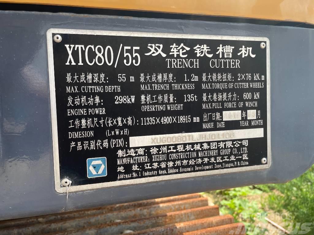 徐工 XTC80/55 Catene, cingoli e sottocarro