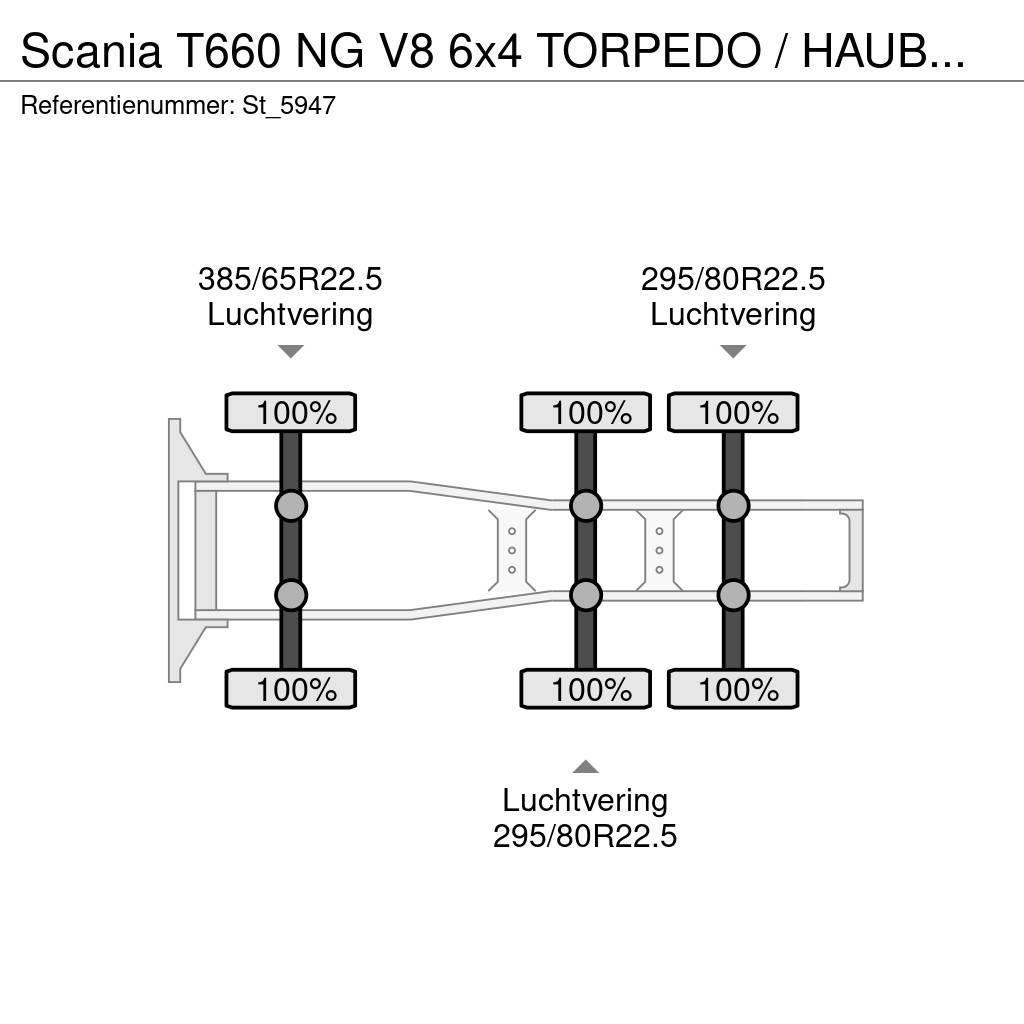 Scania T660 NG V8 6x4 TORPEDO / HAUBER / NEW ! Motrici e Trattori Stradali