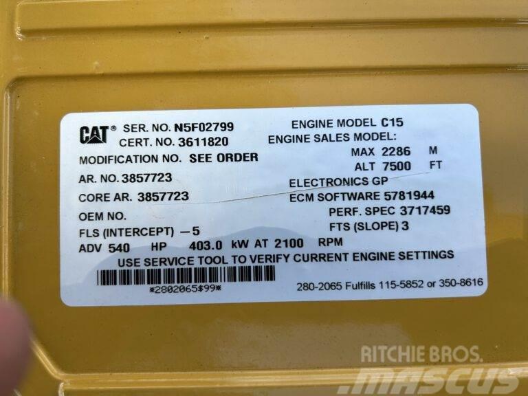 CAT C15 - Unused - 540 HP - Arr. 385-7723 Motori