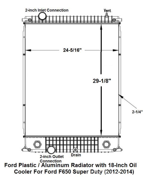 Ford F-650 Super Duty Radiatori