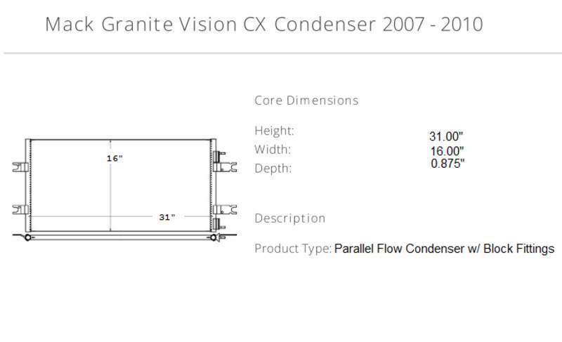 Mack Granite Vision CX Altri componenti