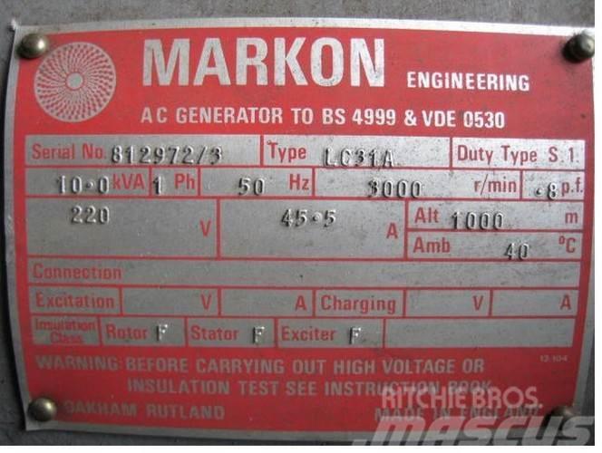  10 kVA Markon Type LC31A Generator Altri generatori
