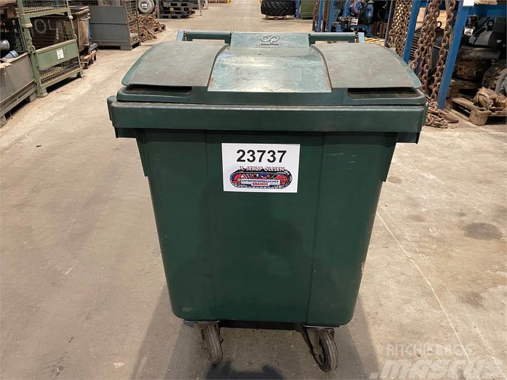  Affaldscontainere med låg og hjul - 400 ltr - 4 st Altri componenti
