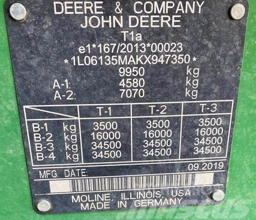 John Deere 6135M Trattori