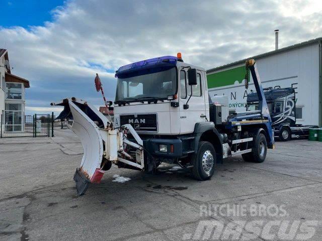 MAN 19.293 4X4 snowplow, for containers vin 491 Motrici scarrabili