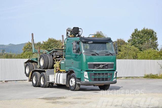 Volvo FH 500 * LOGLIFT F251 S80A + Anhänger /6x4 Camion trasporto legname