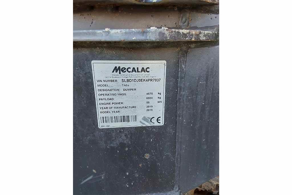 Mecalac TA6s Mini dumper