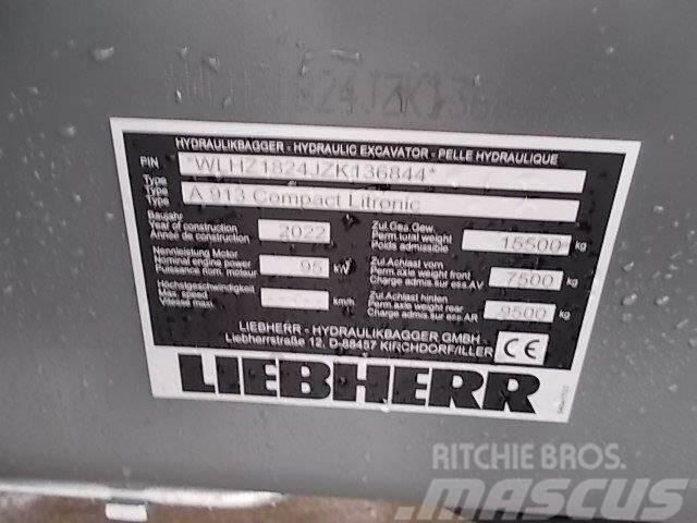 Liebherr A 913 Compact G6.0-D Litronic Escavatori gommati