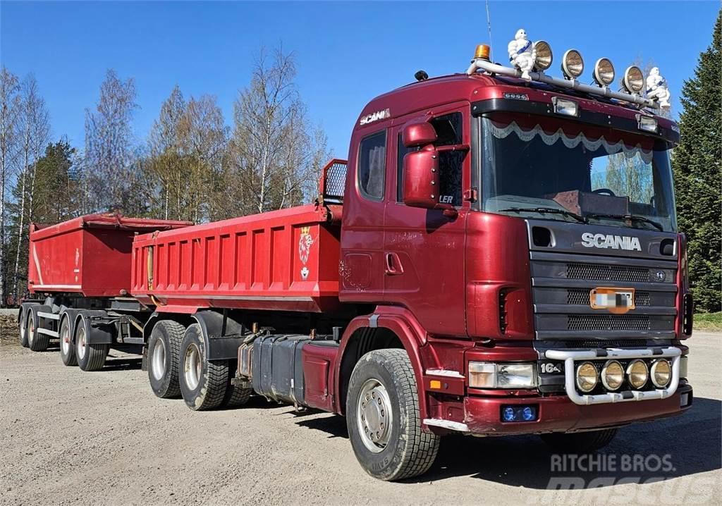 Scania R 164/ Jyki 4-aks. letkukasetti. Camion ribaltabili
