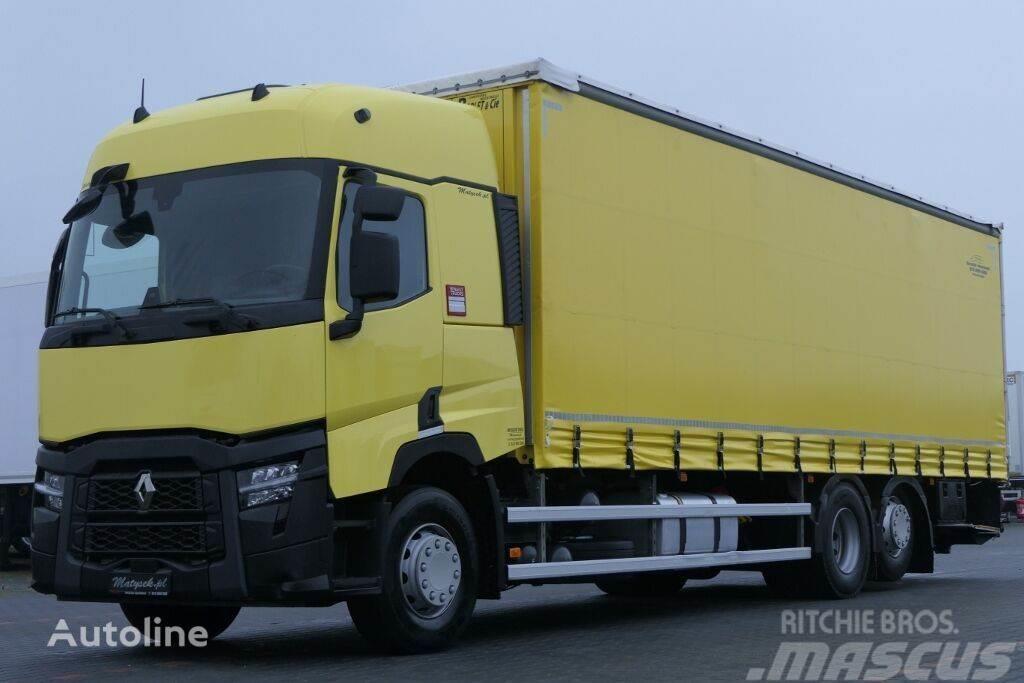Renault T 460 Curtain side 9,15 m + tail lift Motrici centinate