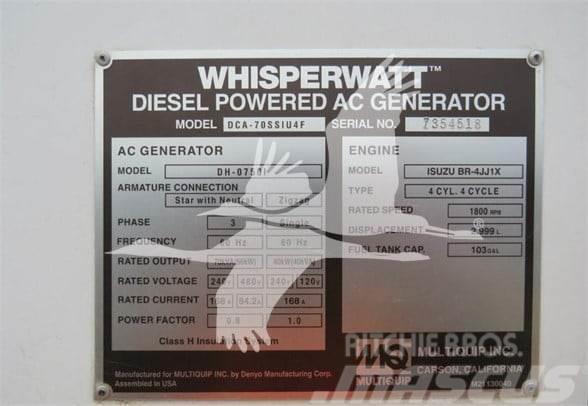 MultiQuip WHISPERWATT DCA70SSIU4F Generatori a gas