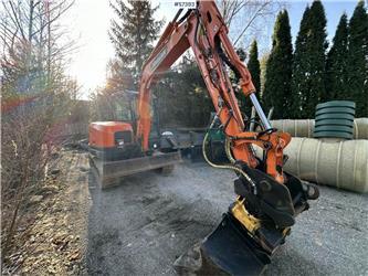 Doosan DX60R B Excavator with Engcon rotor and tools SEE 