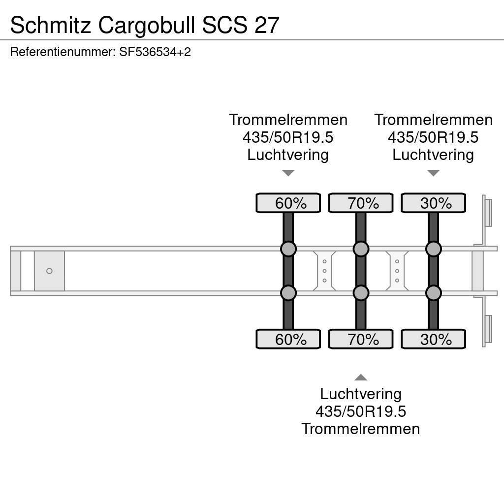 Schmitz Cargobull SCS 27 Semirimorchi tautliner