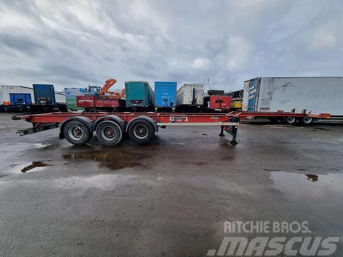 Desot 3 AXLE LIGHT WEIGHT 40 FT CONTAINER CHASSIS BPW DR Semirimorchi portacontainer