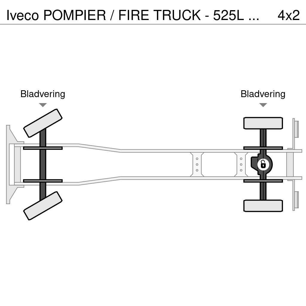 Iveco POMPIER / FIRE TRUCK - 525L TANK - LIGHT TOWER - G Camion Pompieri