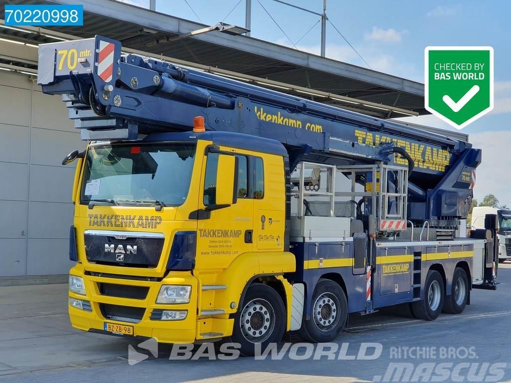 MAN TGS 35.440 8X4 NL-Truck Manual 70mtr Bronto Skylif Piattaforme autocarrate