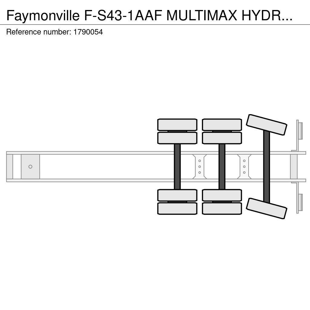 Faymonville F-S43-1AAF MULTIMAX HYDRAULIC ADJUSTABLE BED SEMI Semirimorchi Ribassati