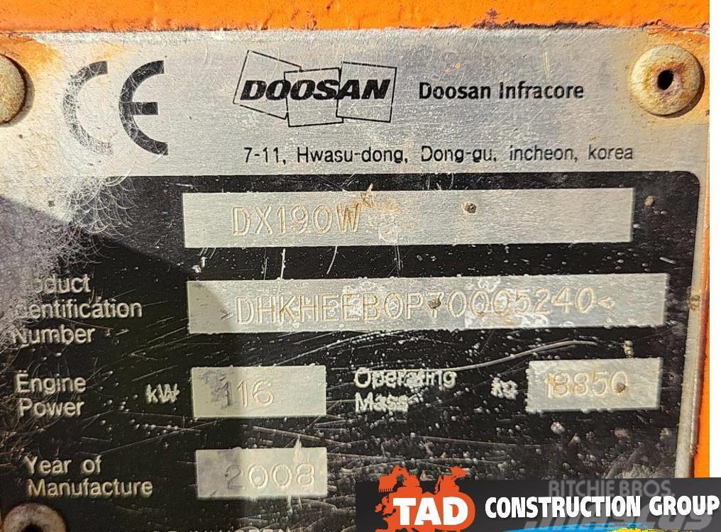 Doosan DX 190 W Escavatori gommati