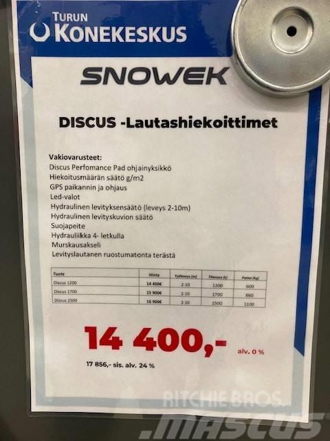 Snowek Discus 1200 Lautashiekoitin 2-10m Spargisabbia e spargisale