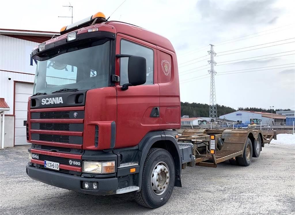 Scania R164 580 6x2 Camion per il trasporto di macchine forestali