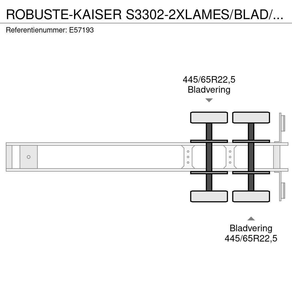  Robuste-Kaiser S3302-2XLAMES/BLAD/SPRING Semirimorchi a cassone ribaltabile