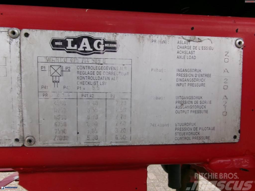 LAG Bitumen tank inox 31.9 m3 / 1 comp Semirimorchi cisterna