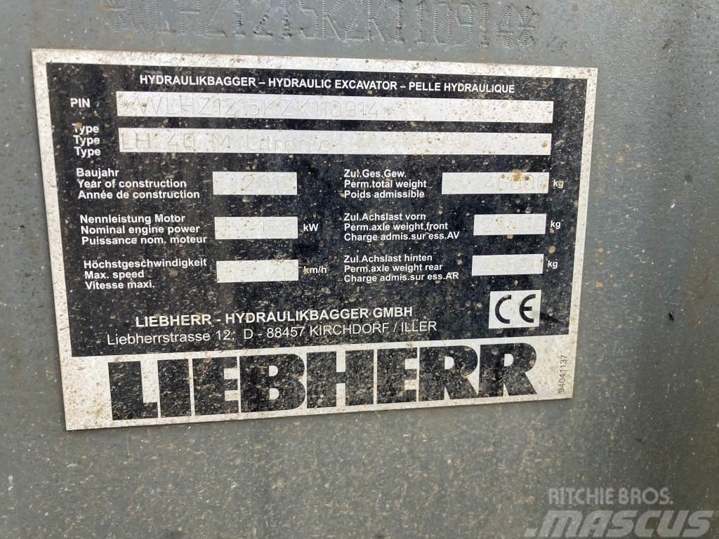 Liebherr LH 40 M Industry Litronic Movimentazione rifiuti