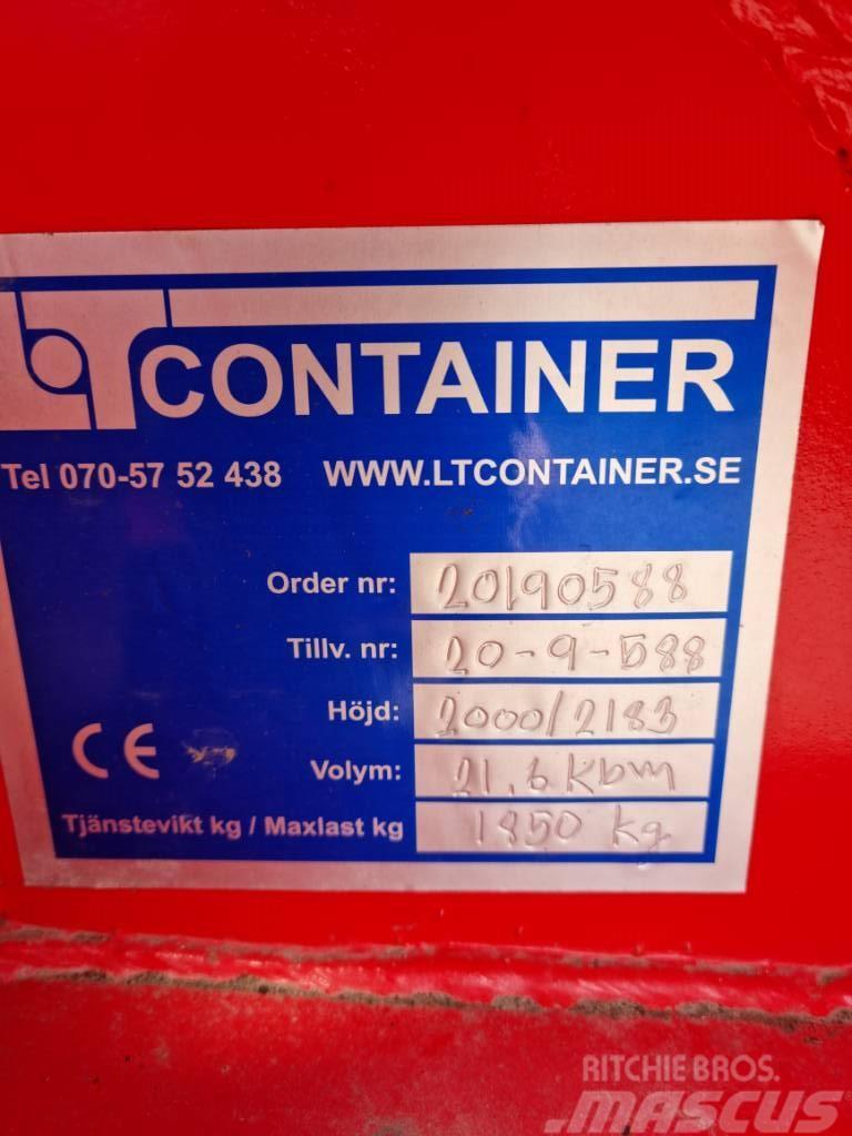 LT Spannmålscontainer 21,6 kubik, Rullkapell Container speciali