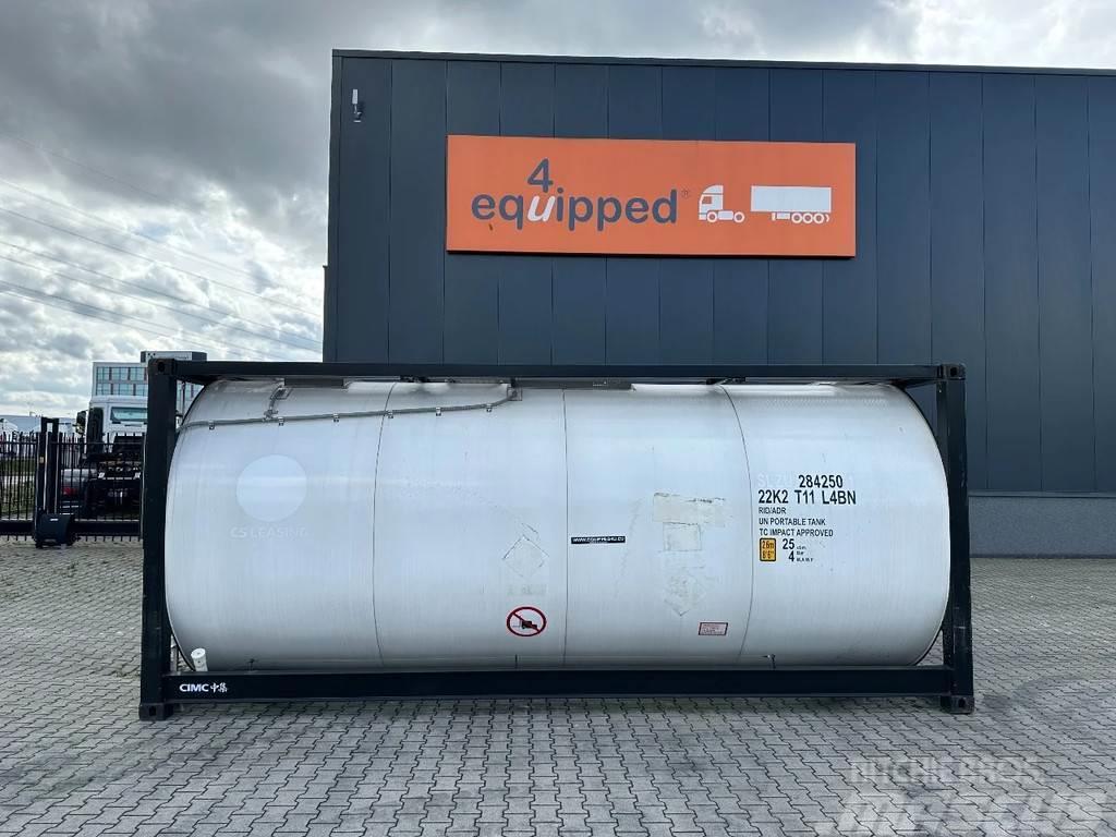 CIMC tankcontainers TOP: ONE WAY/NEW 20FT ISO tankconta Containers cisterna