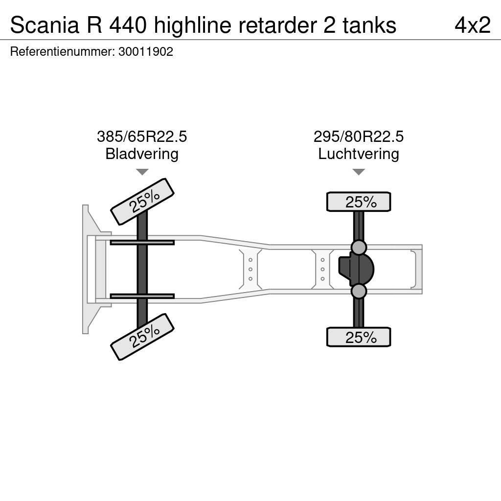 Scania R 440 highline retarder 2 tanks Motrici e Trattori Stradali