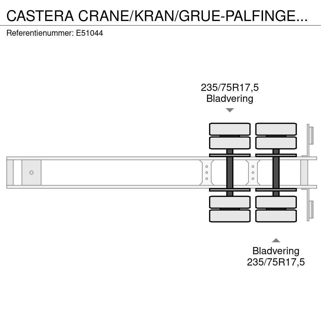 Castera CRANE/KRAN/GRUE-PALFINGER 22002 (2xHydr.) Semirimorchi Ribassati