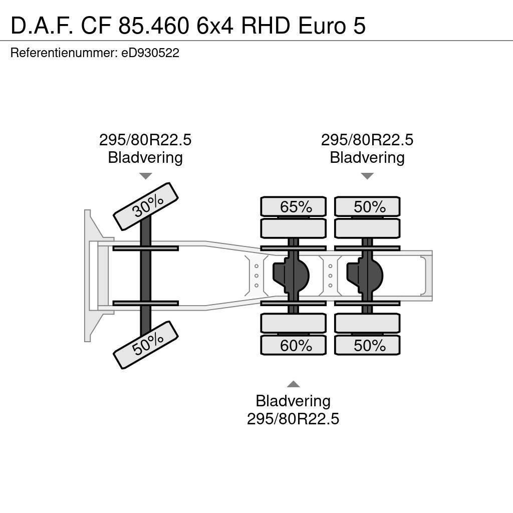 DAF CF 85.460 6x4 RHD Euro 5 Motrici e Trattori Stradali