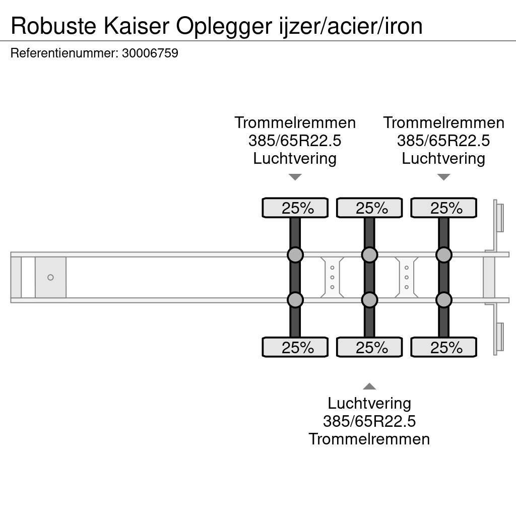 Robuste Kaiser Oplegger ijzer/acier/iron Semirimorchi a cassone ribaltabile