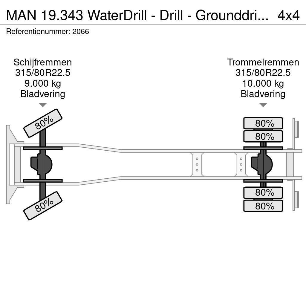 MAN 19.343 WaterDrill - Drill - Grounddrill - Boor Gru per tutti i terreni