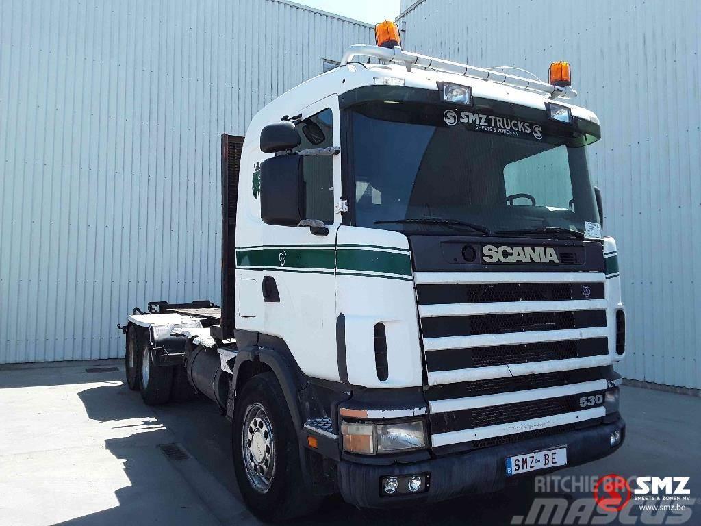 Scania 144 530 6x4 manual pump Camion con sponde ribaltabili