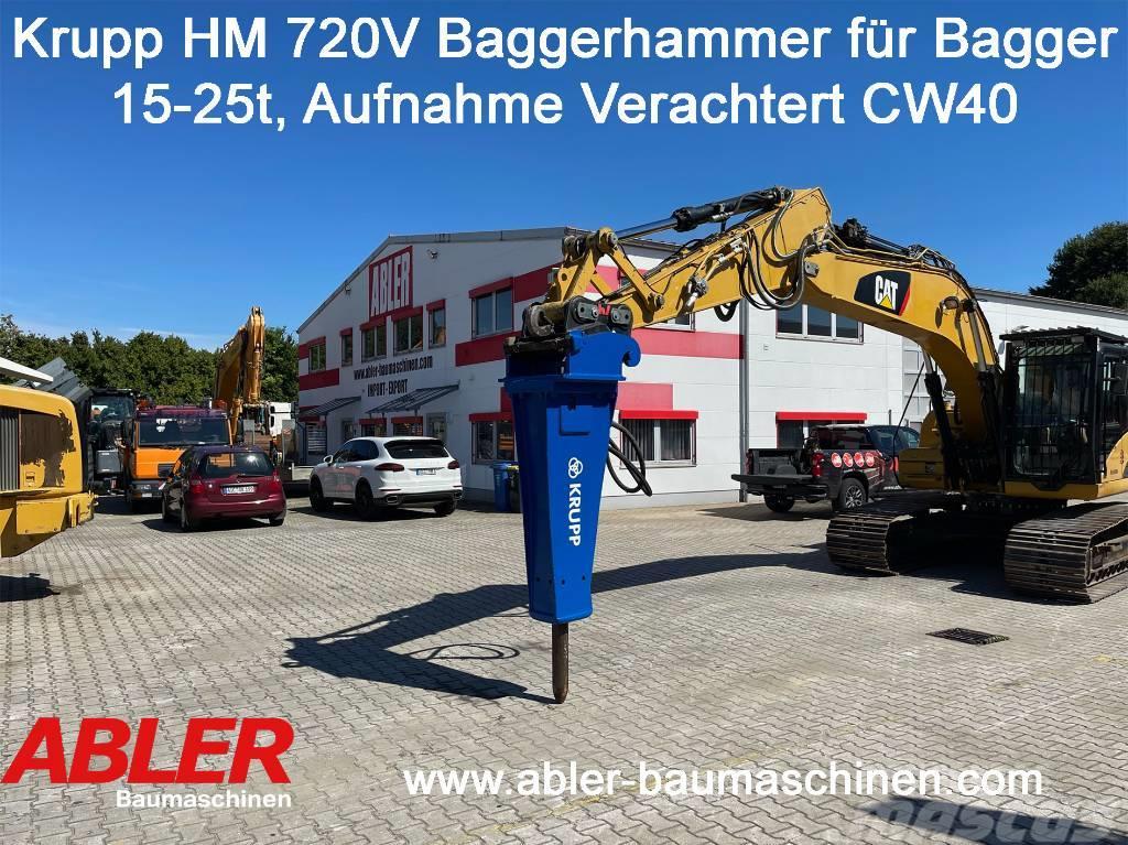 Krupp HM 720 V Abbruchhammer für Bagger 15-25t Escavatori da demolizione