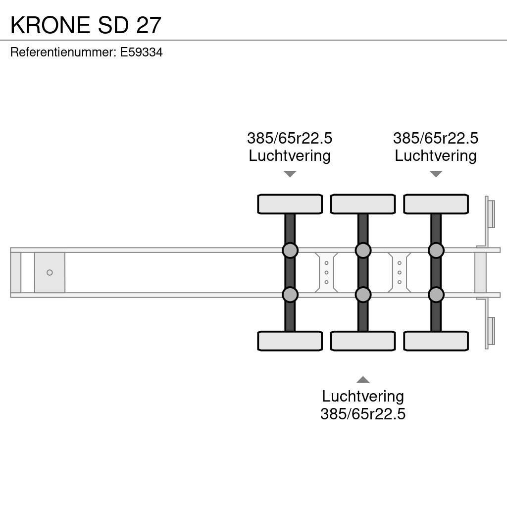 Krone SD 27 Semirimorchi a cassone chiuso