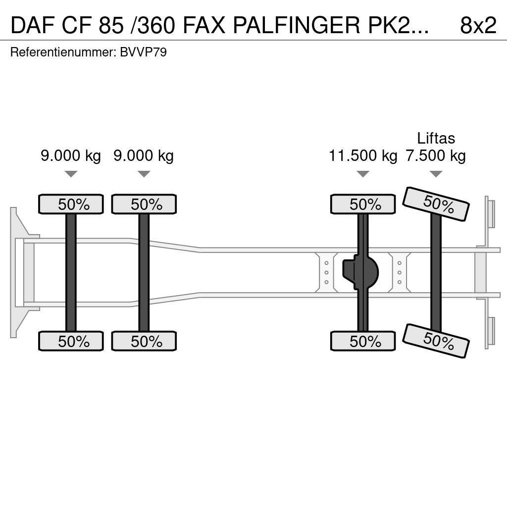 DAF CF 85 /360 FAX PALFINGER PK27002!!HOOGWERKER/SKYWO Gru per tutti i terreni