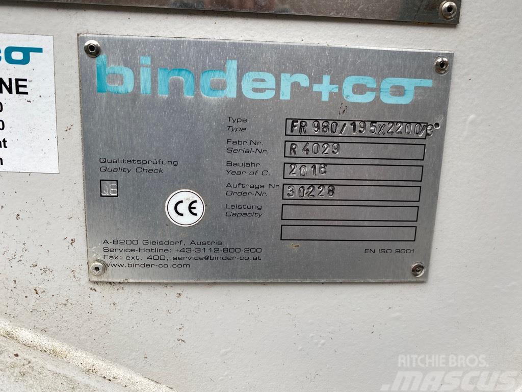  Binder FR 980/195 x 2200/3 Alimentatori