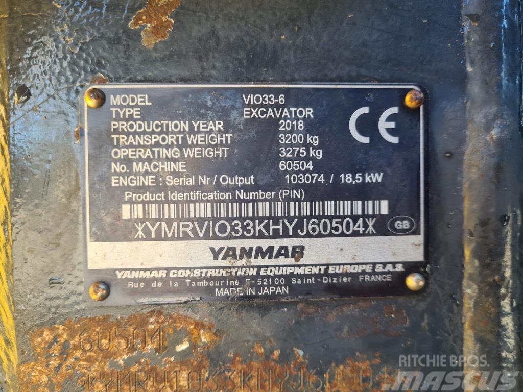 Yanmar VIO33-6 Miniescavatori