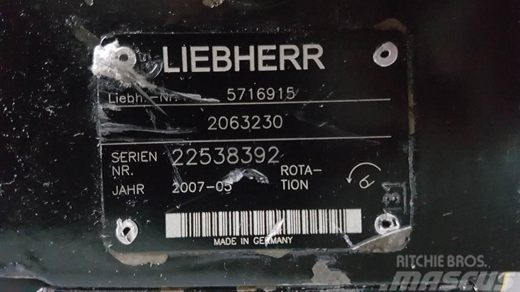 Liebherr 5716915 - L566/L574 - Drive pump/Fahrpumpe/Rijpomp Componenti idrauliche